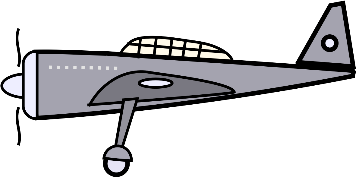 Free Cartoon Clipart - Cartoon Fighter Plane Png (1198x605)