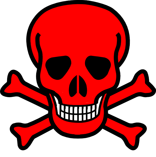 Red Skull And Crossbones (594x598)
