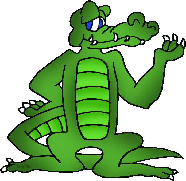 Louisiana State Reptile - Alligator Clip Art (648x627)