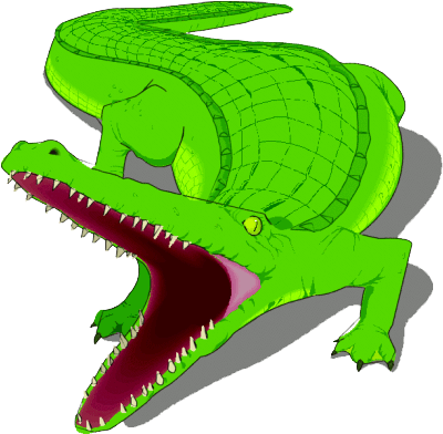 Alligator Clipart Png Image - Alligator Clip Art (400x408)
