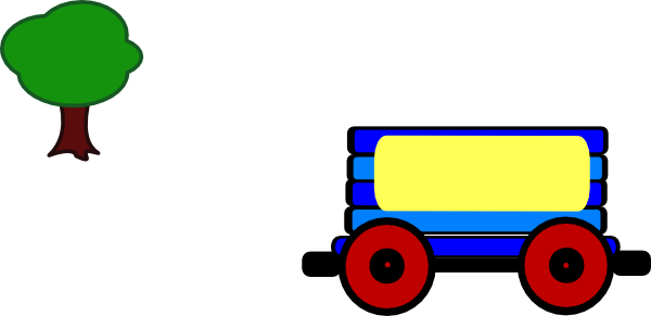 Carriage Clipart Train - Train Carriage Clip Art (600x291)