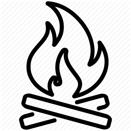 S'more Campfire Drawing Camping Clip Art - S'more Campfire Drawing Camping Clip Art (512x512)