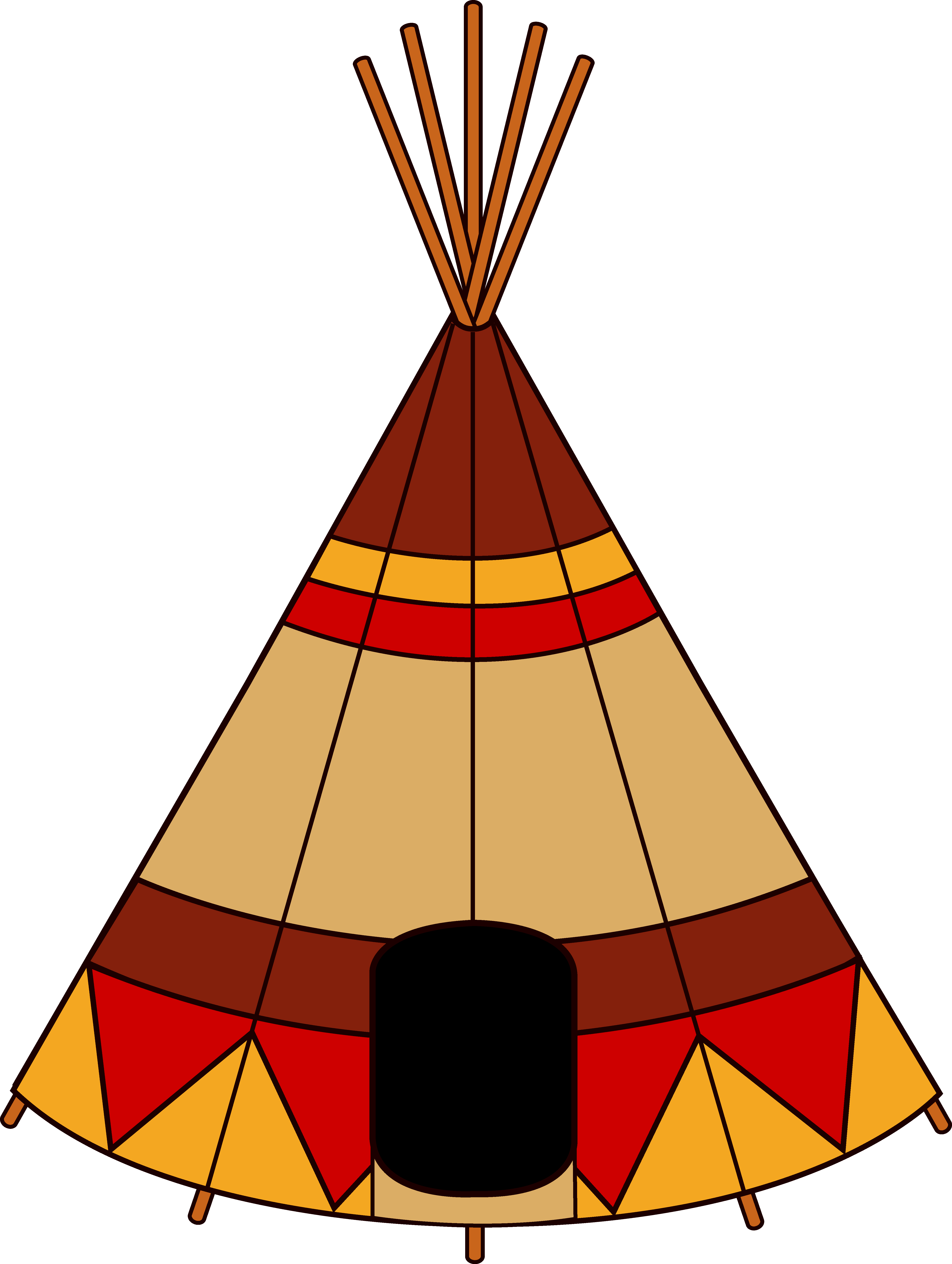 Native American Teepee - Teepee Clipart (5051x6705)