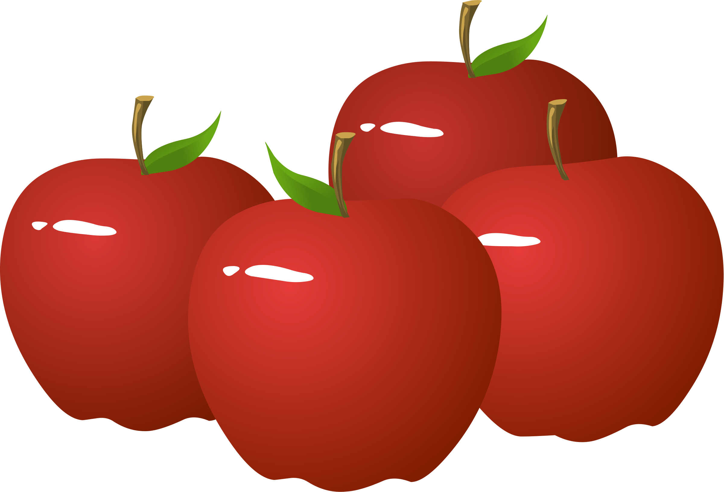 Big Image - Apples Food Clipart (2400x1633)