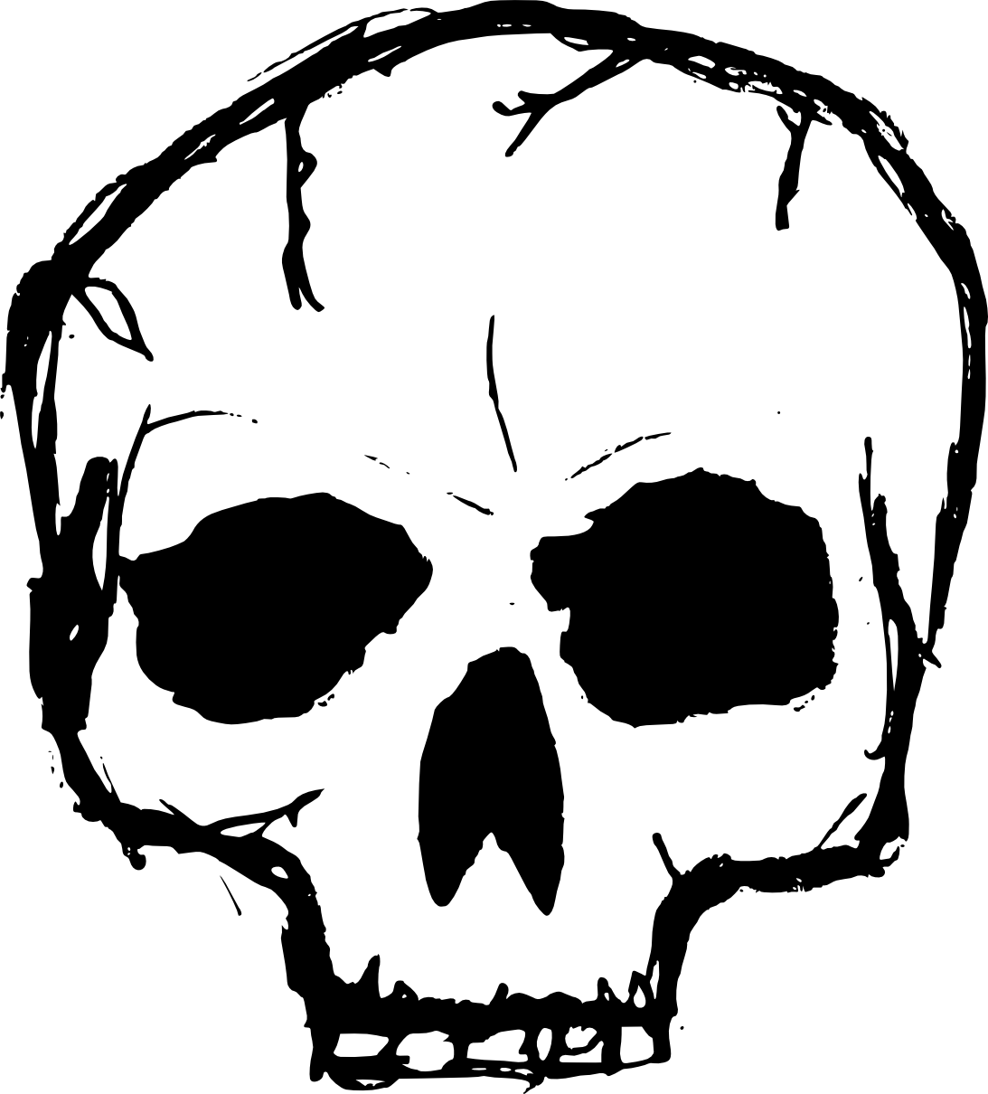 Free Download - Skull Clipart Transparent (1093x1210)
