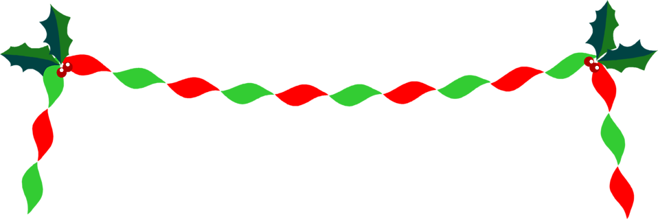 Mistletoe Christmas Tree Clip Art - Mistletoe Border Clip Art (958x319)