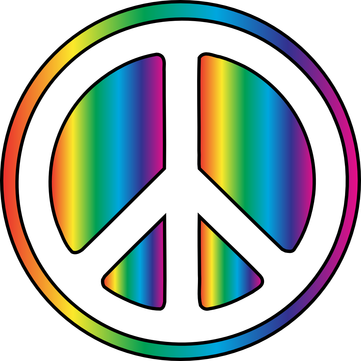 Peace Symbol Peace Clipart - Peace Sign Transparent Background (1229x1229)