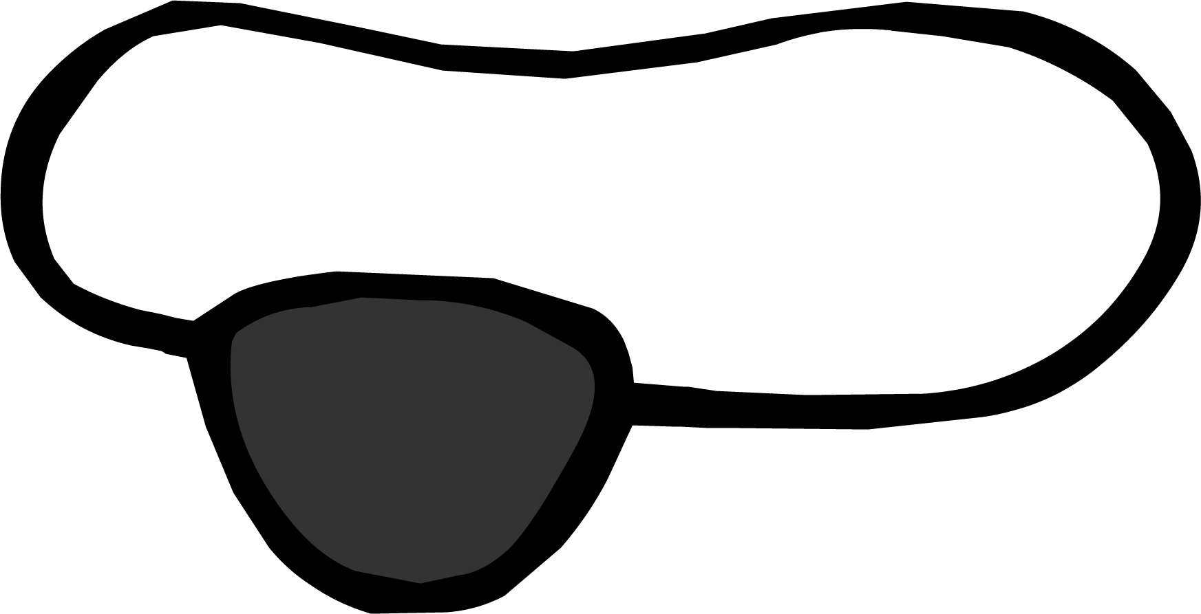 Eye Patch Skull - Club Penguin Rockhopper (1745x893)