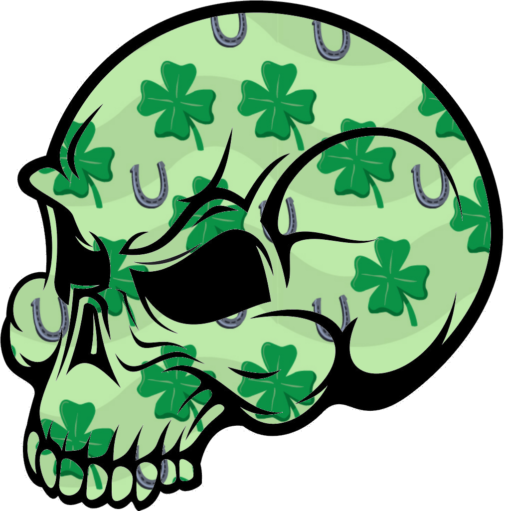 Irish Skull Image - Flaming Skull Drawing (1024x1044)