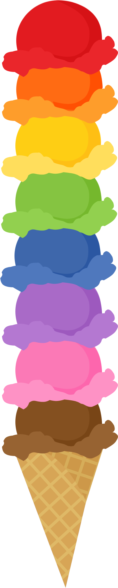 Cereal Clipart Rainbow - Blank Ice Cream Social Flyer (716x2100)