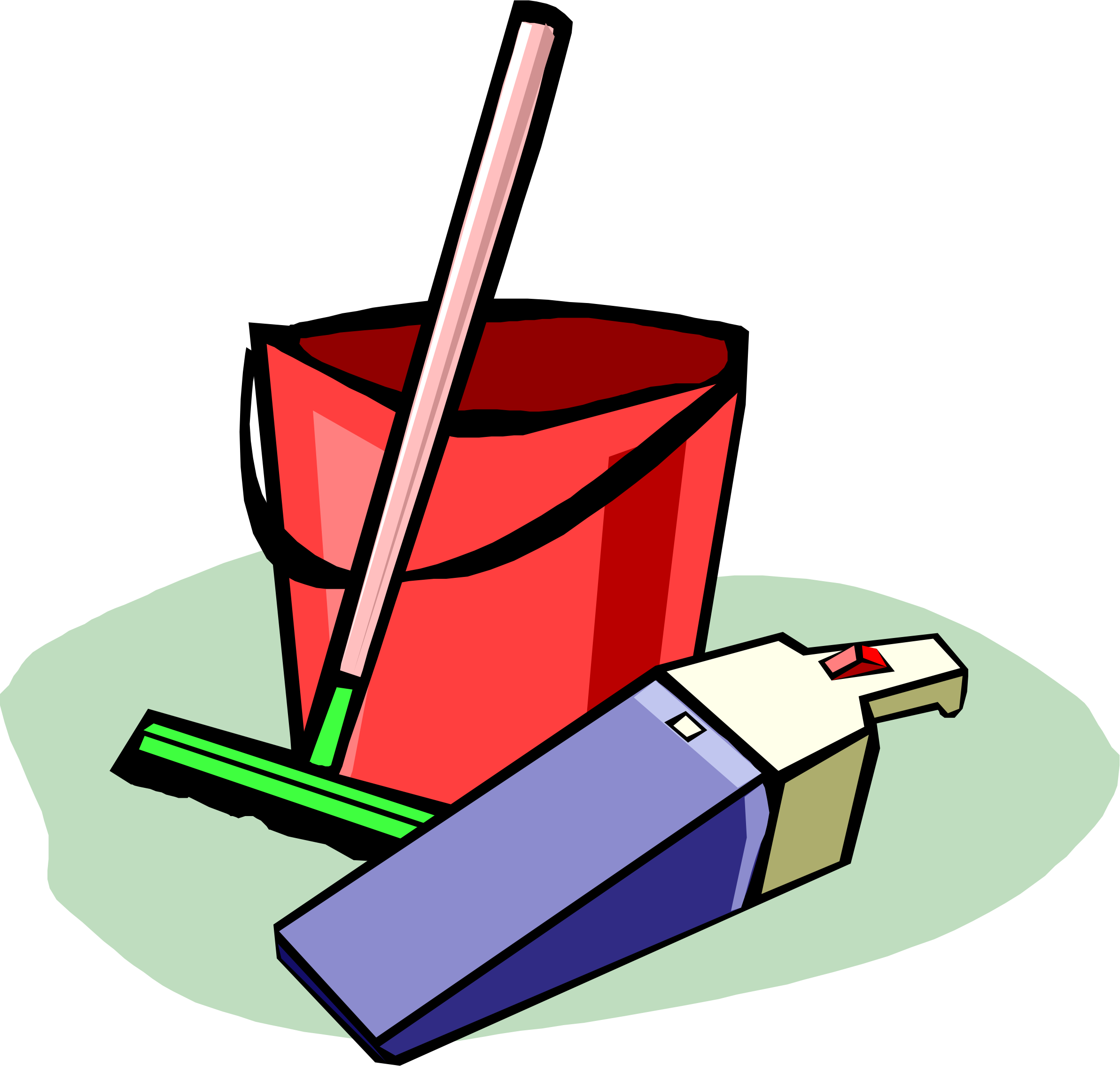 Tools - Cleaning Supplies Clipart (2384x2269)