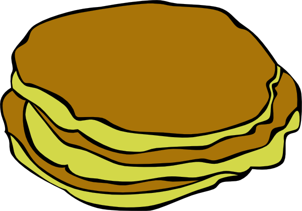 Pancakes Clip Art At Clker - Pancake Clipart (600x420)