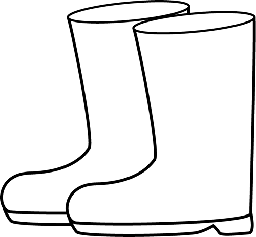Black And White Rain Boots - Rain Boots Black And White (500x463)
