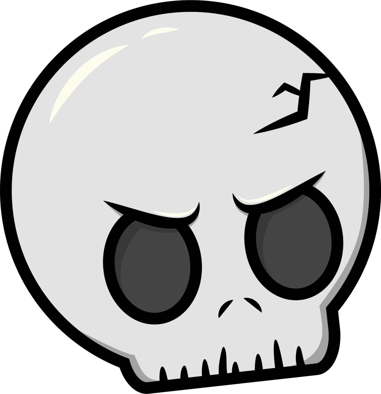 Skull Cartoon Drawing Clip Art - Skull Cartoon Drawing Clip Art (1280x1323)