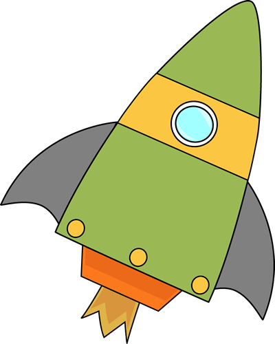 Green Rocket - Mycutegraphics Space (400x500)