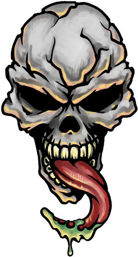 Skull Tattoo Png Transparent Images - Demon Skull Tattoo Designs (300x527)