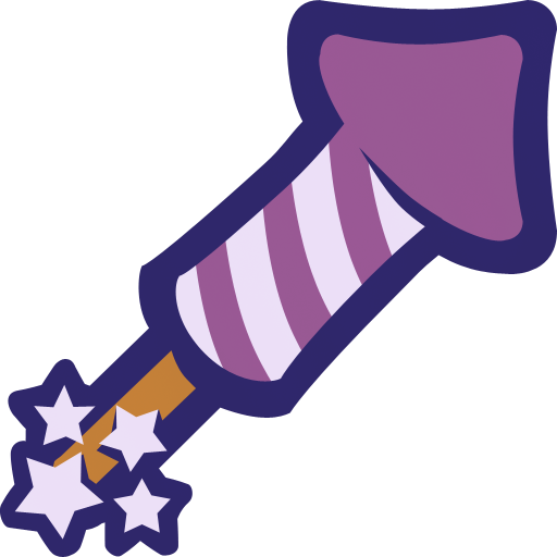 Cartoon Image Of Rocket Clipart Clipartbold - Fireworks Clipart (512x512)