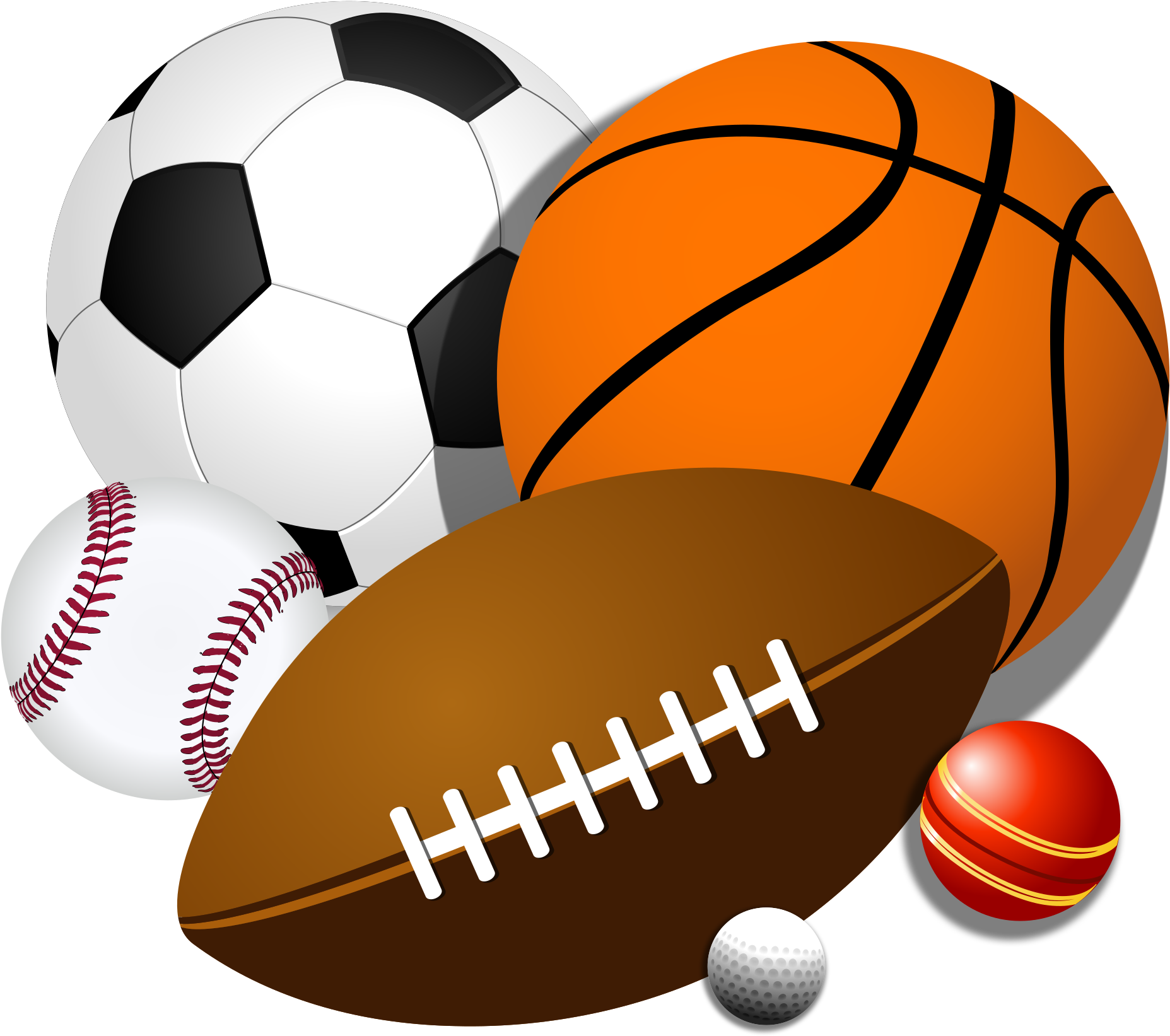 Free Sport Balls Clipart Clip Art Library - Sports Balls Clipart (2000x2000)