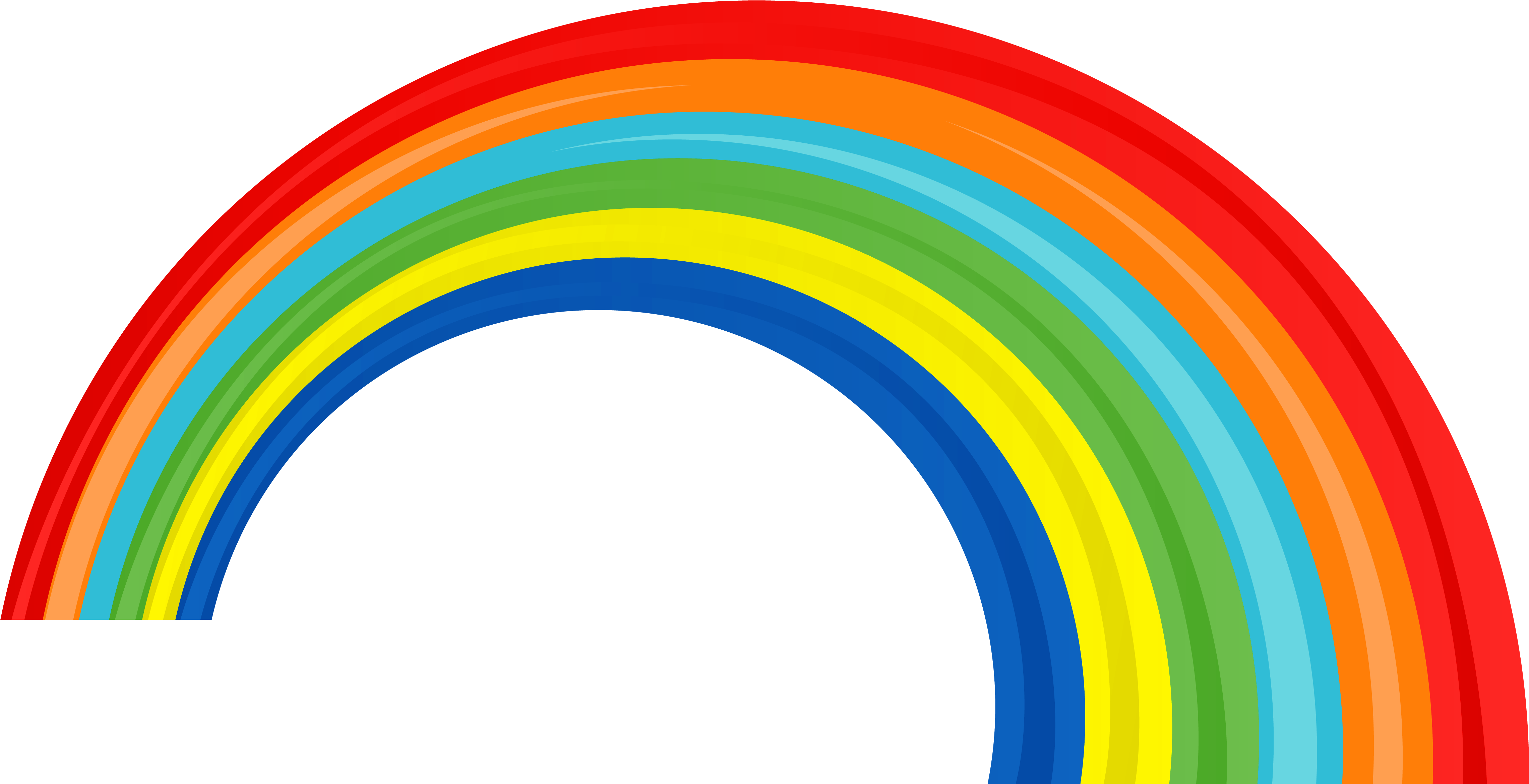 Transparent Rainbow Picture - Rainbow Png (4672x2383)