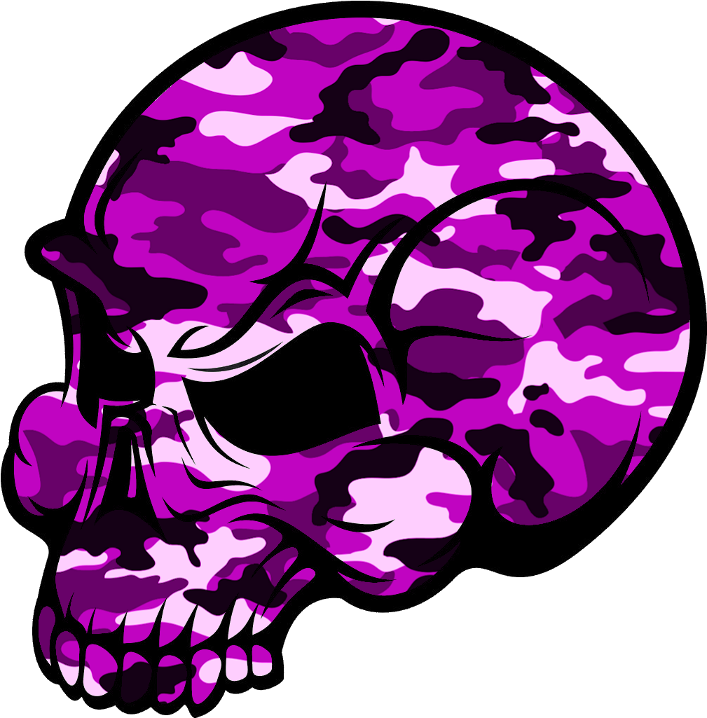Skull Pink Camouflage Image - Pink Skull Png (1024x1044)