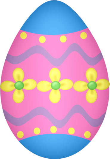 Rainbow Clipart Easter Egg - Easter Egg Clipart Free (369x530)