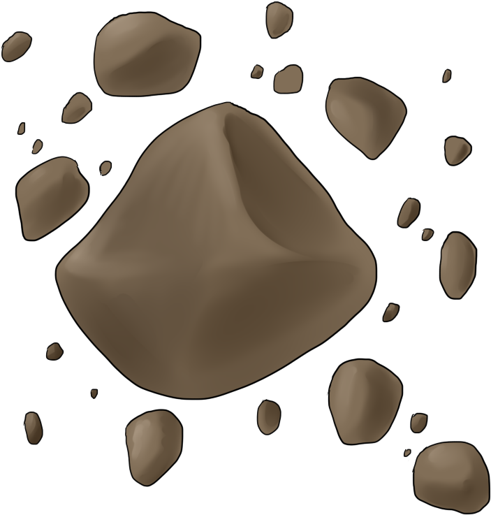 Asteroids Clipart (800x800)