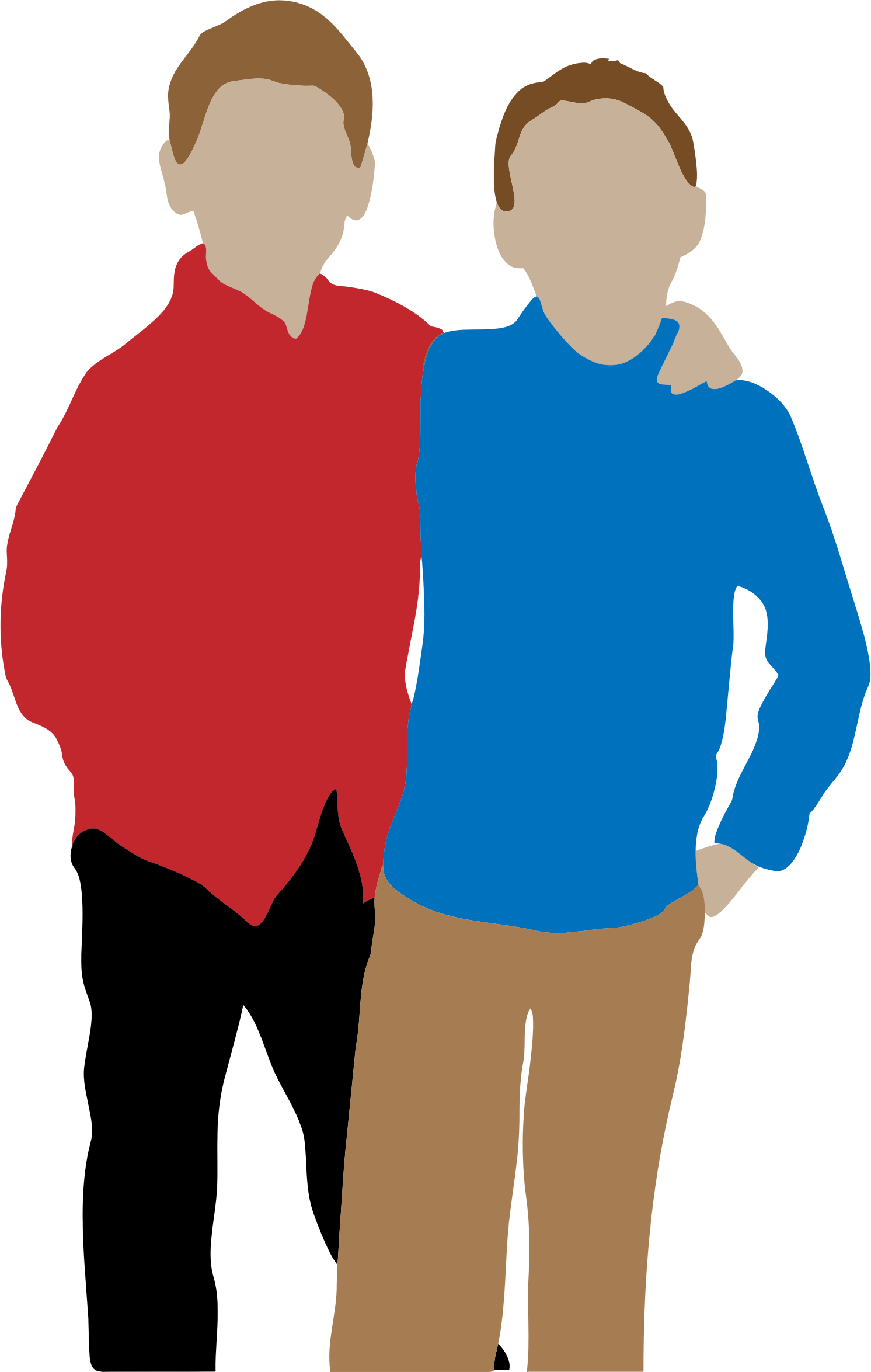 More From My Site - Two Boys Clipart (1492x2349)