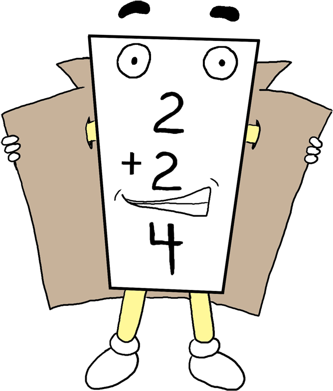 A Perfect World - Math Flash Cards Cute Clip Art (681x800)