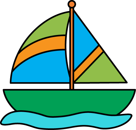 Sailboat In Water - Water Transportation Clip Art (454x435)