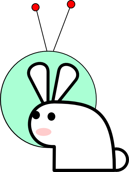Space Bunny Clip Art - Rabbit Clip Art (450x596)
