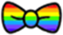 Rainbow Clipart Bow Tie - Rainbow Bow Tie Transparent (420x420)