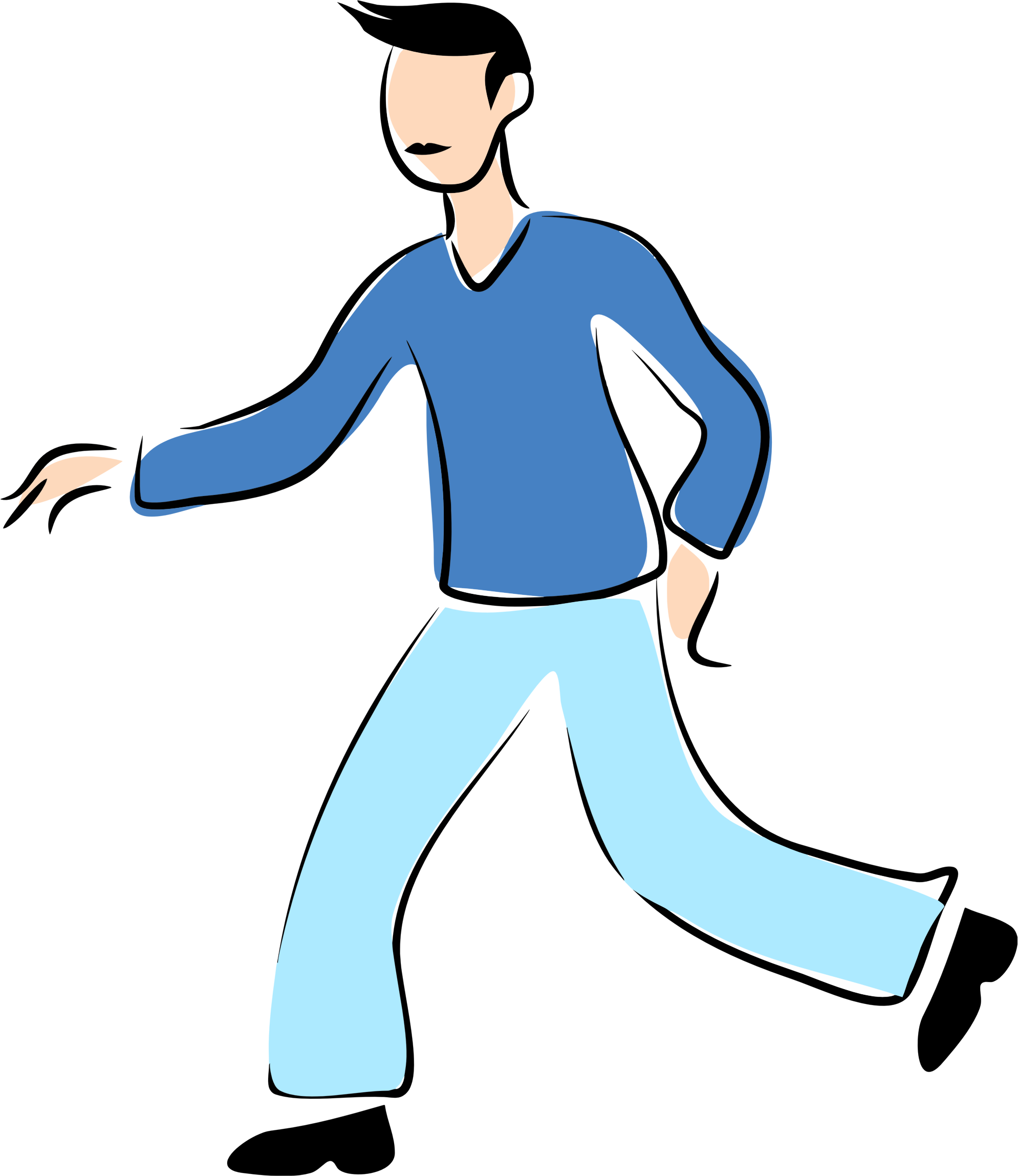 More From My Site - Man Walking Clipart (1989x2297)