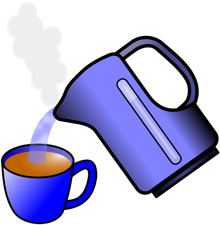 Hot Water Cup Clipart - Clipart Of Kettle Boiling (800x800)