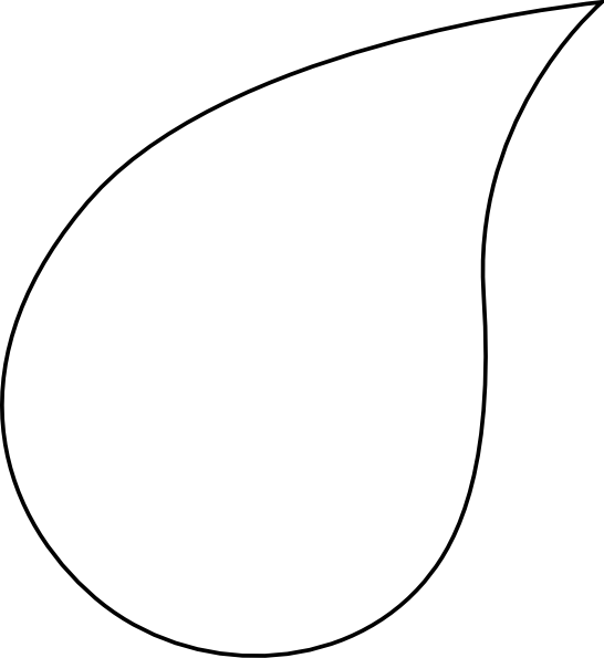 Water Clipart Teardrop - Circle (546x595)