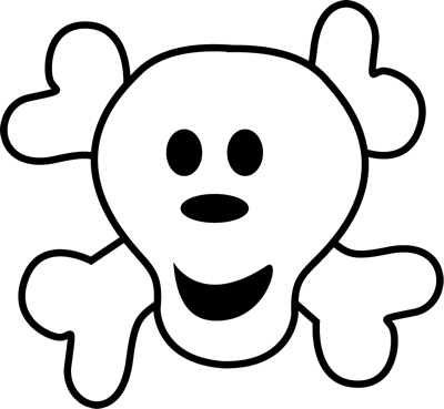 Pirate Skull And Crossbones Clip Art - Pirate Symbol Clip Art (400x369)