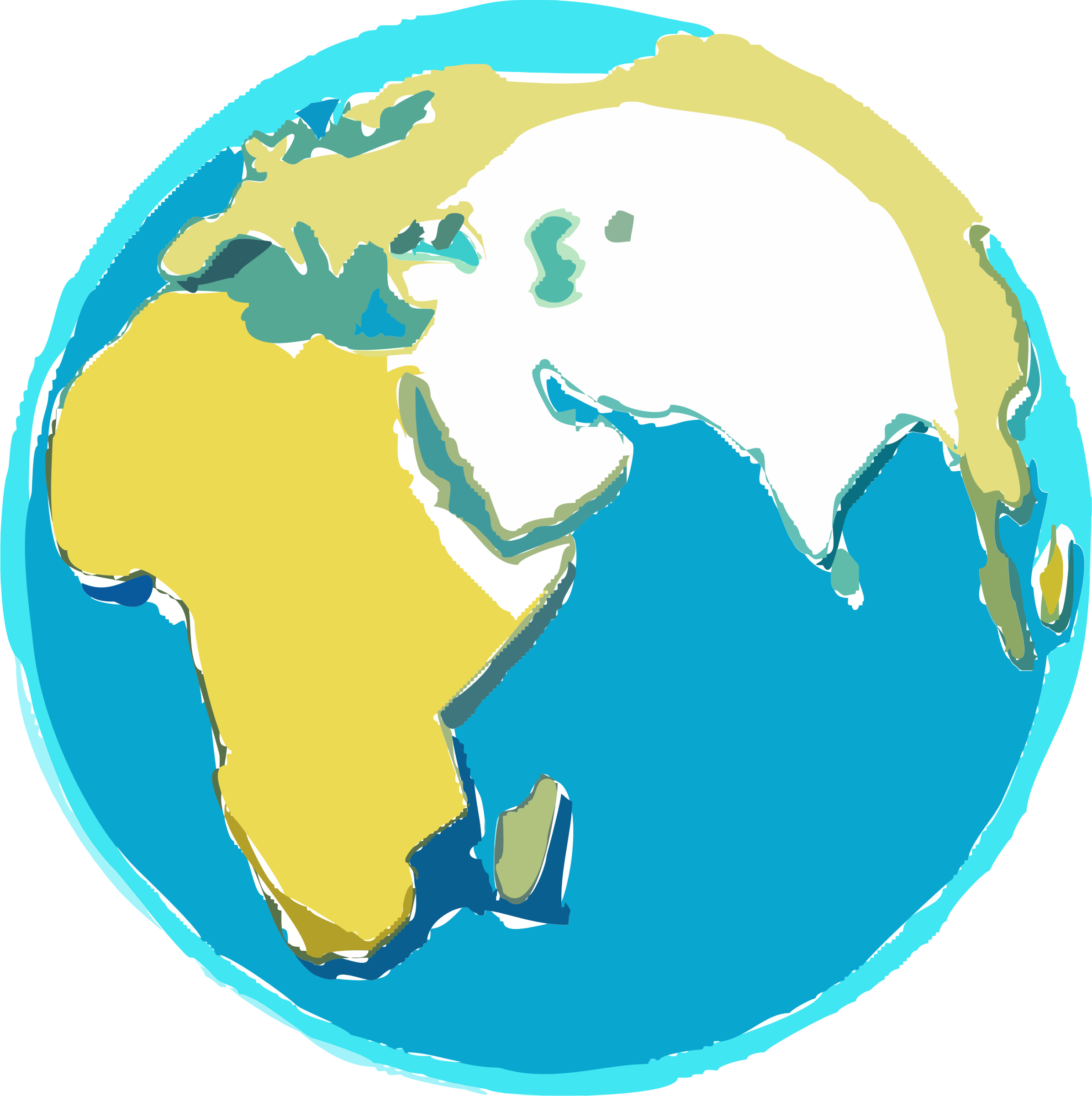 Earth Clipart Free - Indian Ocean Island Countries (2391x2400)