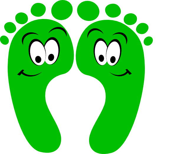 Kids Walking Feet Clipart - Happy Feet Clipart (600x521)