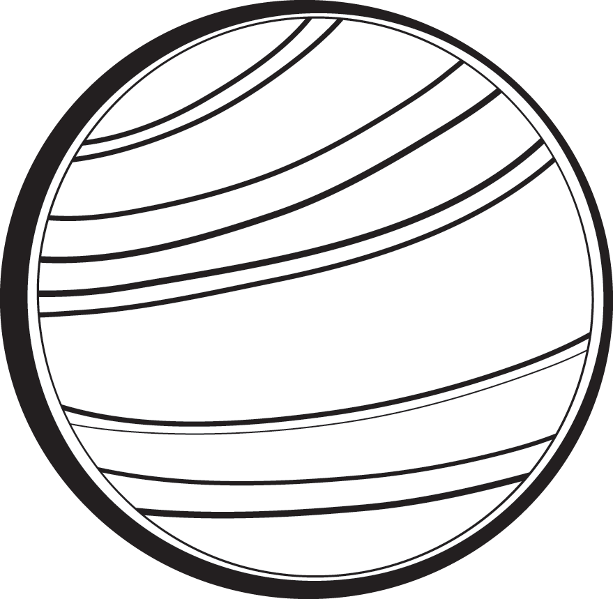 Venus Planet Clip Art Pics About Space - Venus Black And White (879x859)