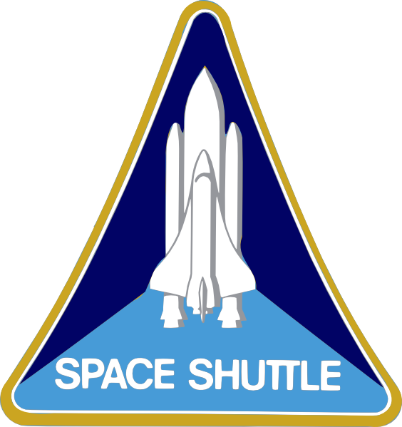 Nasa Astronaut Clipart - Space Shuttle Patch (564x599)