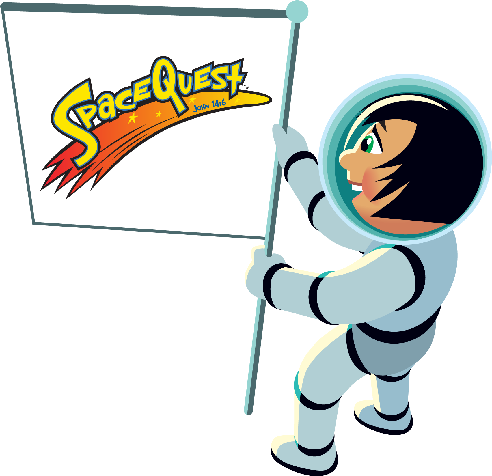 Astronaut Clipart Easy - Quest Clipart (1751x1648)