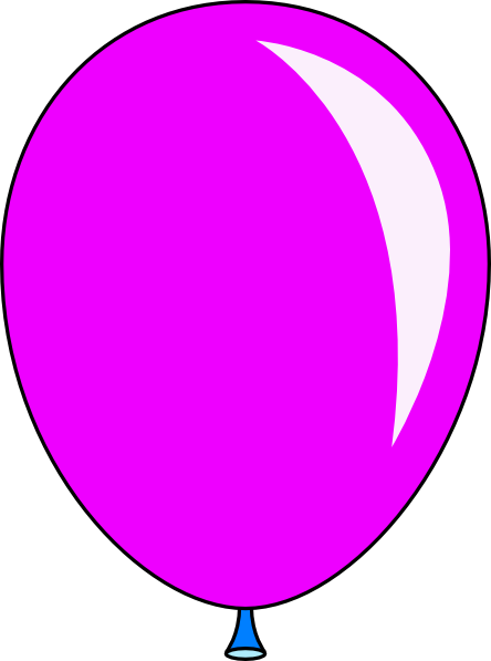 Bonfire Clipart - Balloon - Purple Balloon Clipart (444x597)