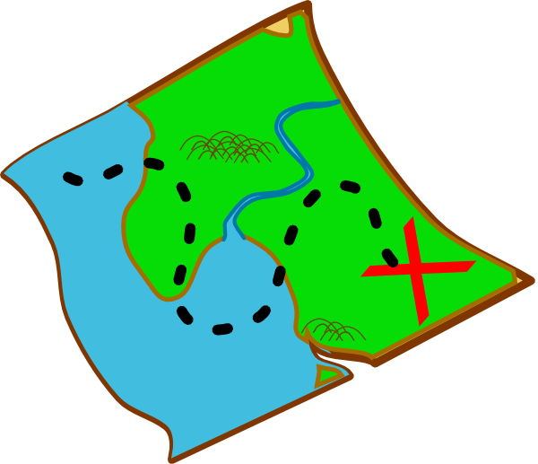 More From My Site - Clipart Of A Map (600x517)