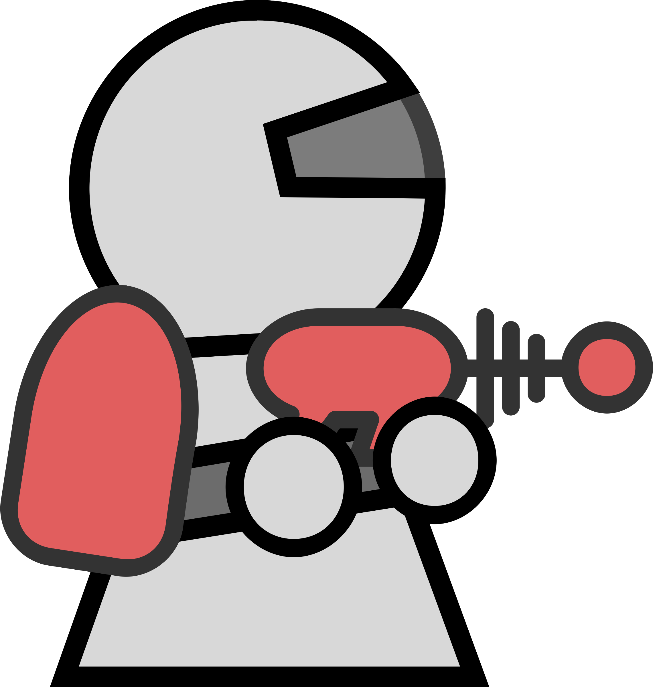 Big Image - Space Man Clip Art (2281x2400)