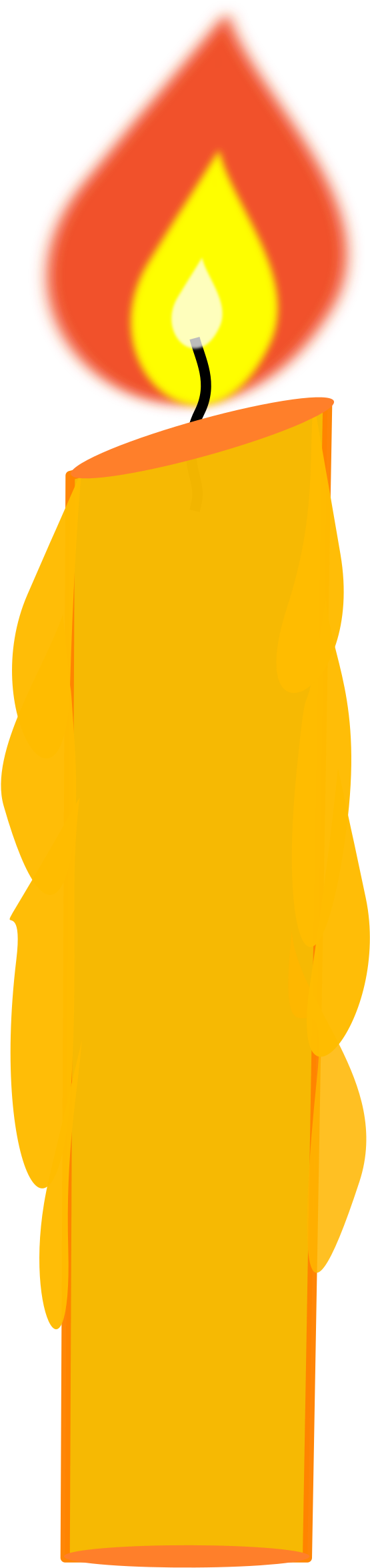 Birthday Candle Clip Art (1697x2400)