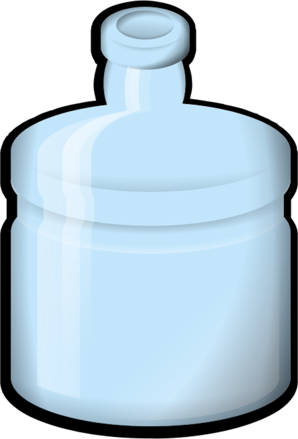 Water Bottle Clipart Free Images - Draw A Water Jug (667x800)