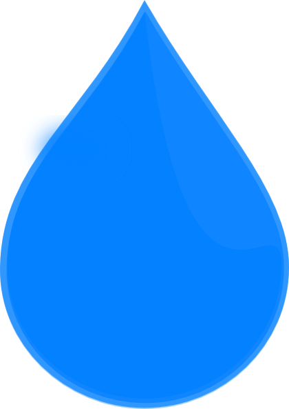 Trendy Design Ideas Water Drops Clipart Blue Drop Clip - Clip Art Water Droplet (420x593)