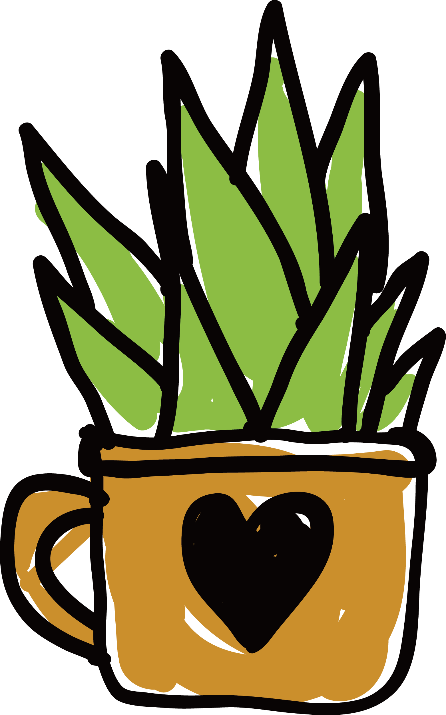 Customized Love Water Cup Planted Cactus - Cactus (1562x2503)