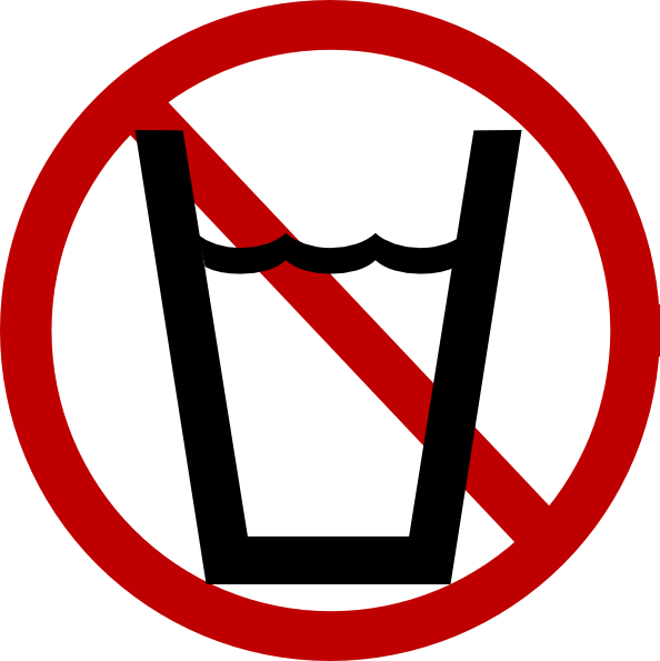 No Drinking Water Clipart (594x595)