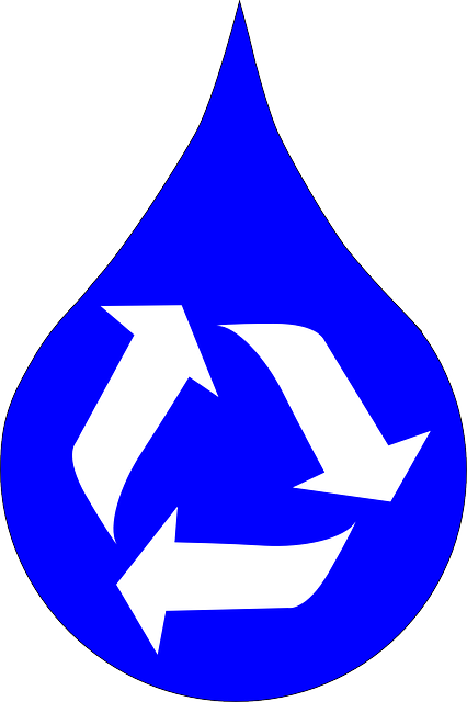 Free Vector Ksd Recycle Water Blue Clip Art - Water Drop Clip Art (426x640)