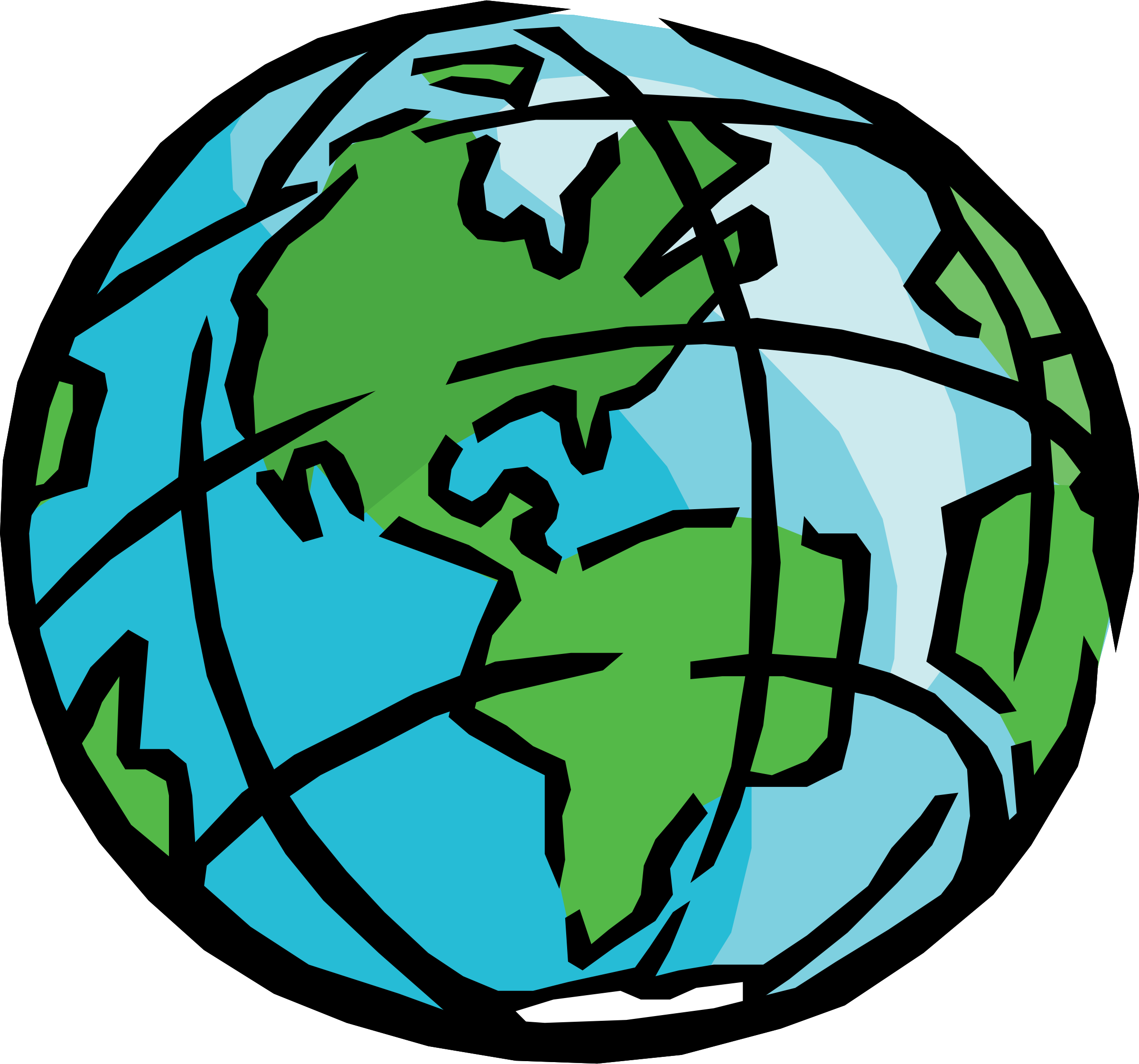 Cartoon Earth - Earth Clipart - (2400x2242) Png Clipart Download